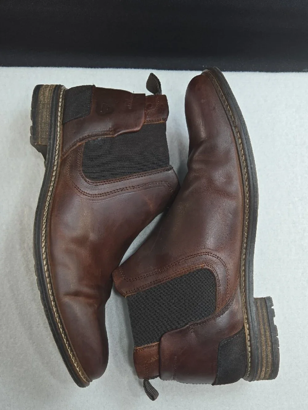 BullBoxer Men's Brown Leather Chukka Boots